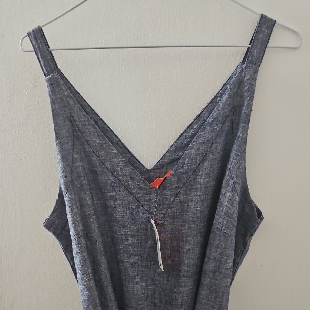 Joe Fresh Blue V-Neck Pant Onsie